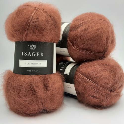 Isager Yarns Silk Mohair 69 - old rose